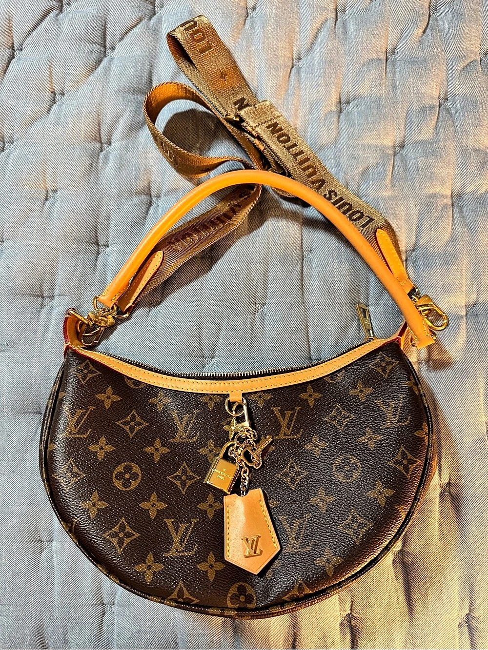 Loopy Monogram Crossbody Bag in Brown